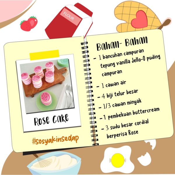 YAKIN SEDAP 4x Sirap Ros / Perisa Ros (350ml) - Image 4