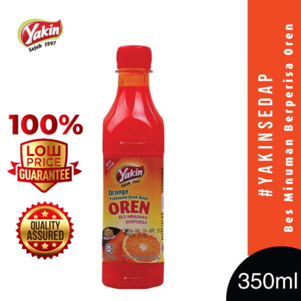 YAKIN SEDAP 4x Orange Drink Base (350ml)