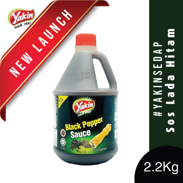 YAKIN SEDAP  Sos Lada Hitam / Black Pepper Sauce (2.2kg)