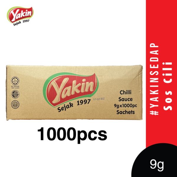 Yakin Sedap Chili Sauce Sachet (150 Pcs/1000 Pcs x 9g) - Image 5