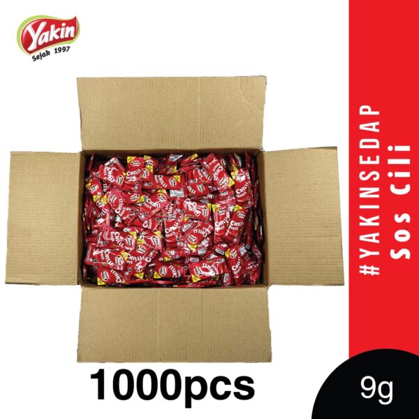 Yakin Sedap Chili Sauce Sachet (150 Pcs/1000 Pcs x 9g) - Image 4