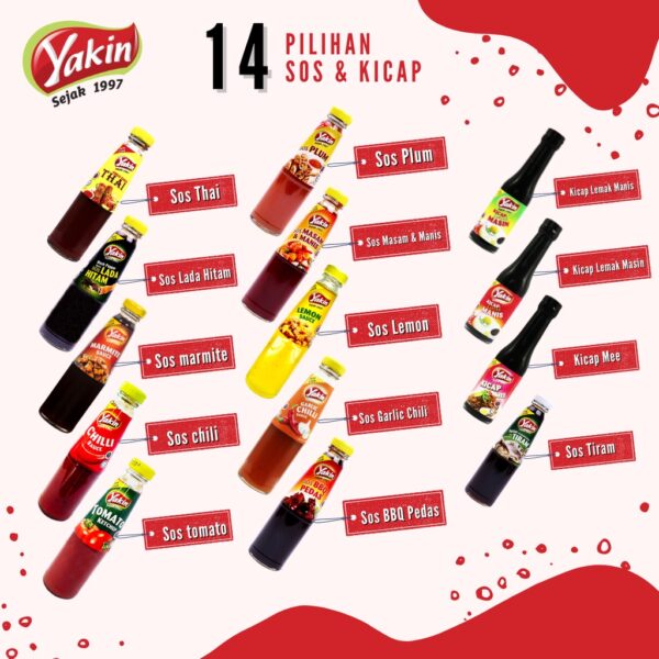 Doorgift Kaca 14x Pilihan Sos Doorgift Kicap / Doorgift Kahwin (250G) - Image 2