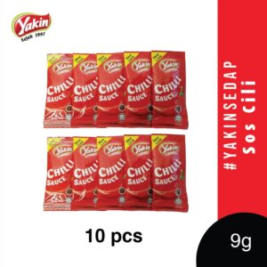 YAKIN SEDAP Chili Tomato Sachet (190g) 10pcs 20 pcs | Sos Cili Paket Kecil Sos Cili Sachet Chili Sauce Packet