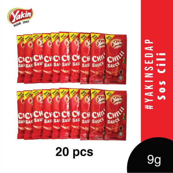 YAKIN SEDAP Chili Tomato Sachet (190g) 10pcs 20 pcs | Sos Cili Paket Kecil Sos Cili Sachet Chili Sauce Packet - Image 4
